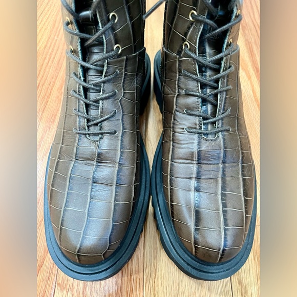 All Saints Maren Croc boots - Picture 2 of 5